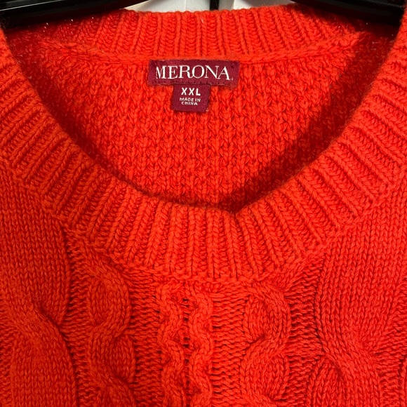 Orange Merona sweater - Picture 2 of 4